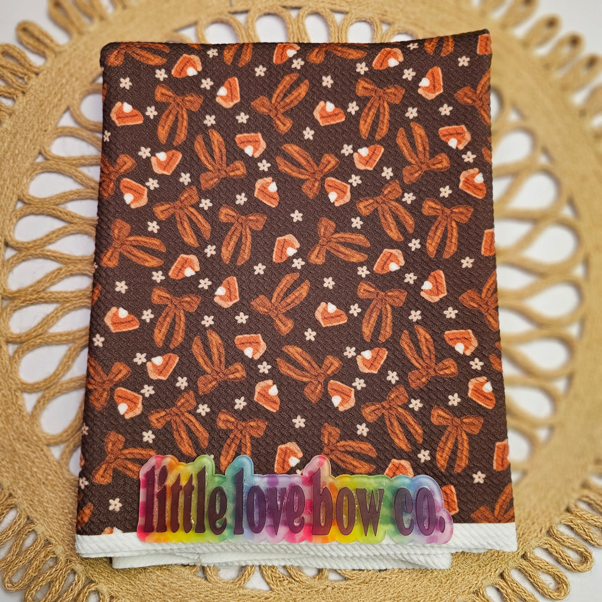 Brown Pumpkin Pie & Bows