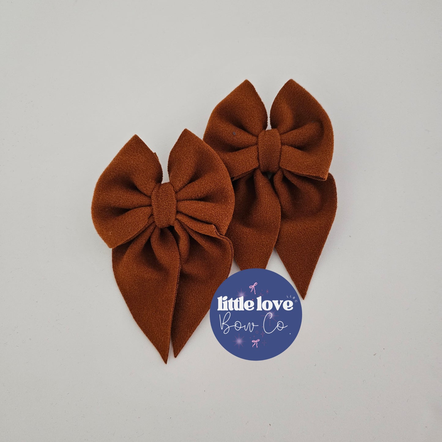 Brown Suede Sailor Piggies (clip or nylon specify in checkout notes)
