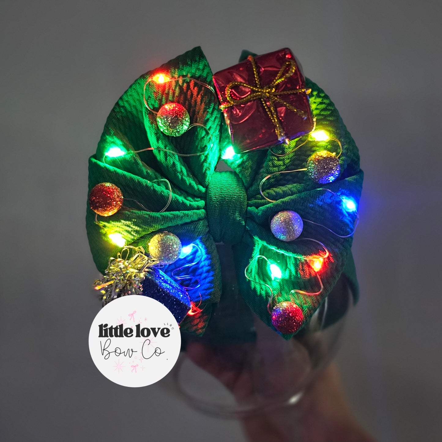 Light Up Christmas Tree Bows