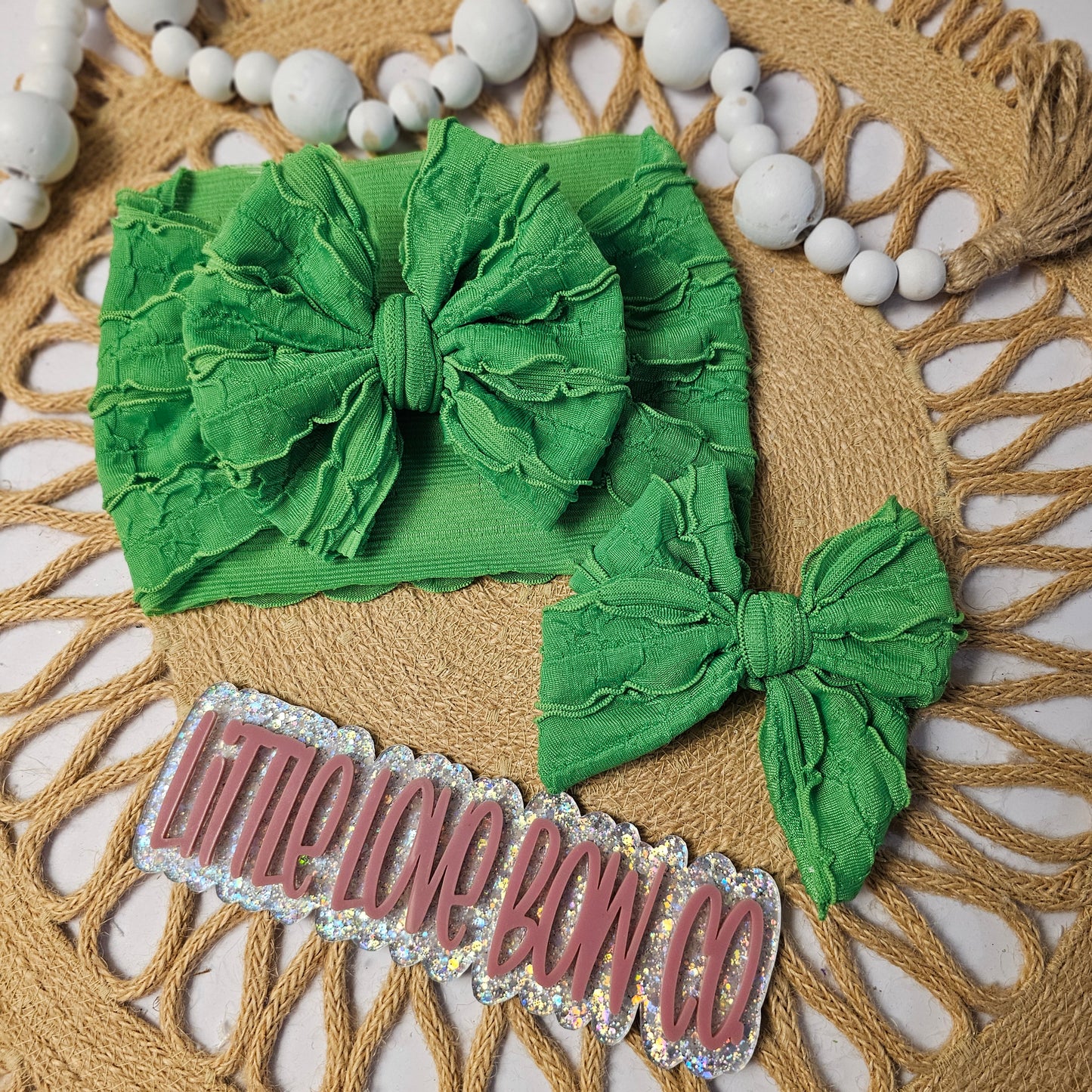 Pinch Proof Green Ruffles