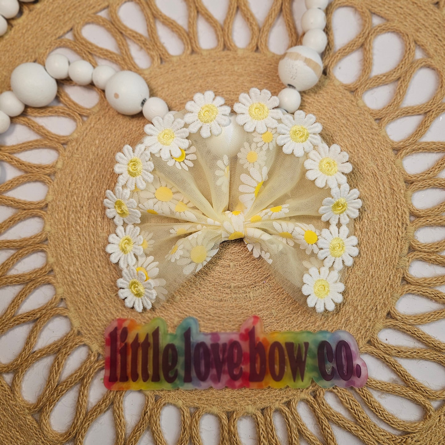 Yellow Mesh Daisy (trim sold seperately)