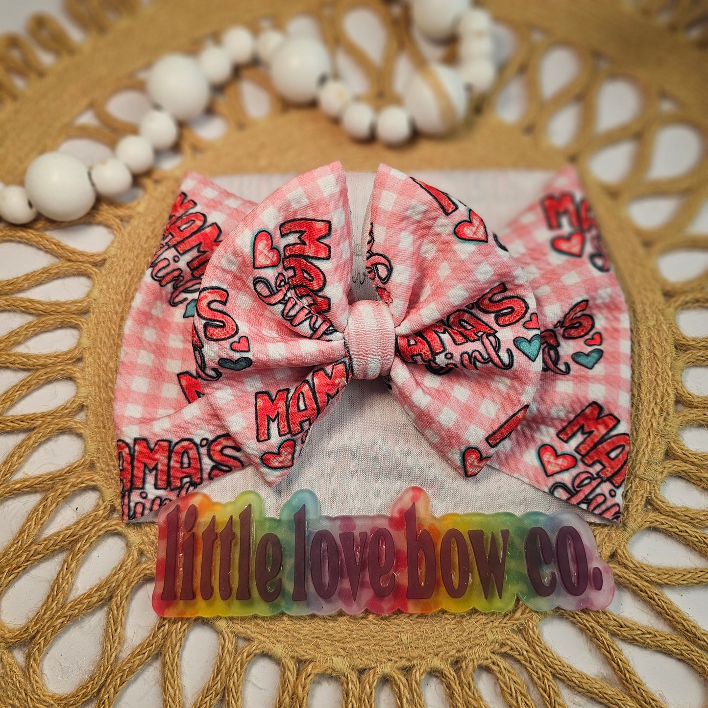 Mama's Girl Pink Gingham