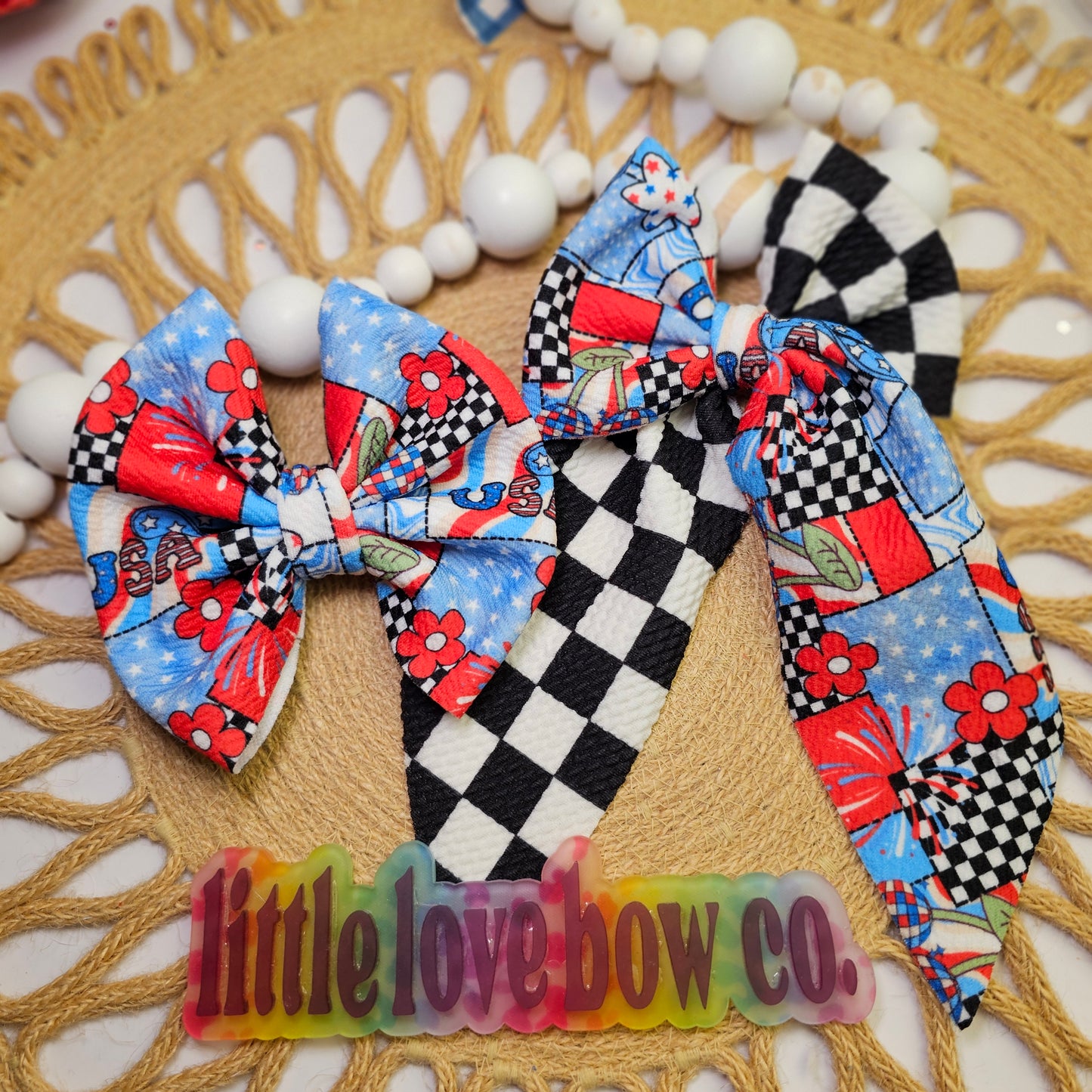USA Checkered Patchwork