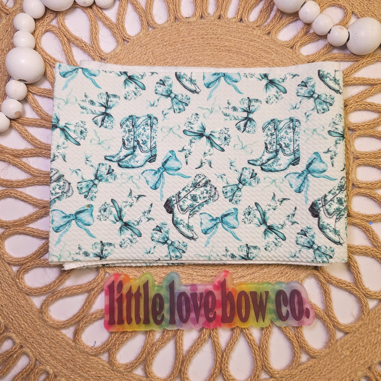 Turquoise Western Boots & Bows