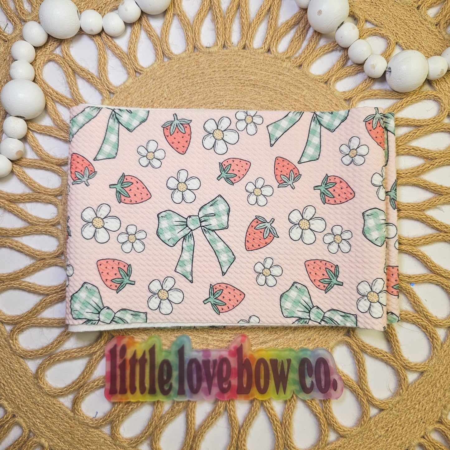 Strawberries & Gingham Bows