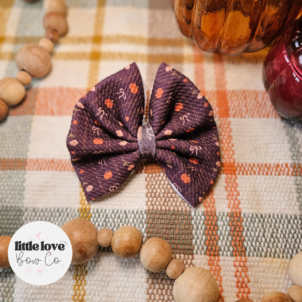 Brown Pumpkins & Bows