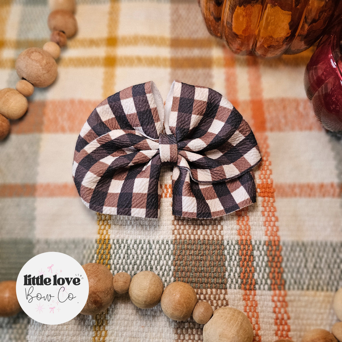 Dark Brown Gingham