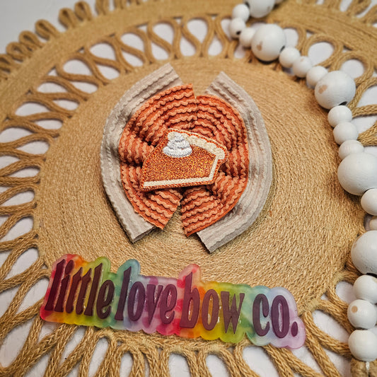 Pumpkin Pie Stacked Bow (Feltie Comes Separately)