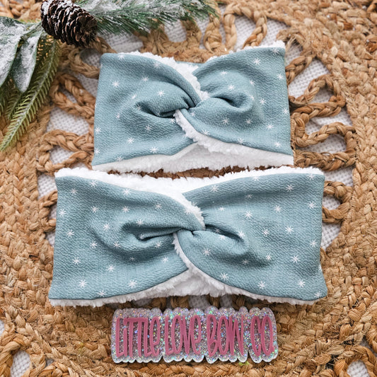 Green Sage Snowflakes