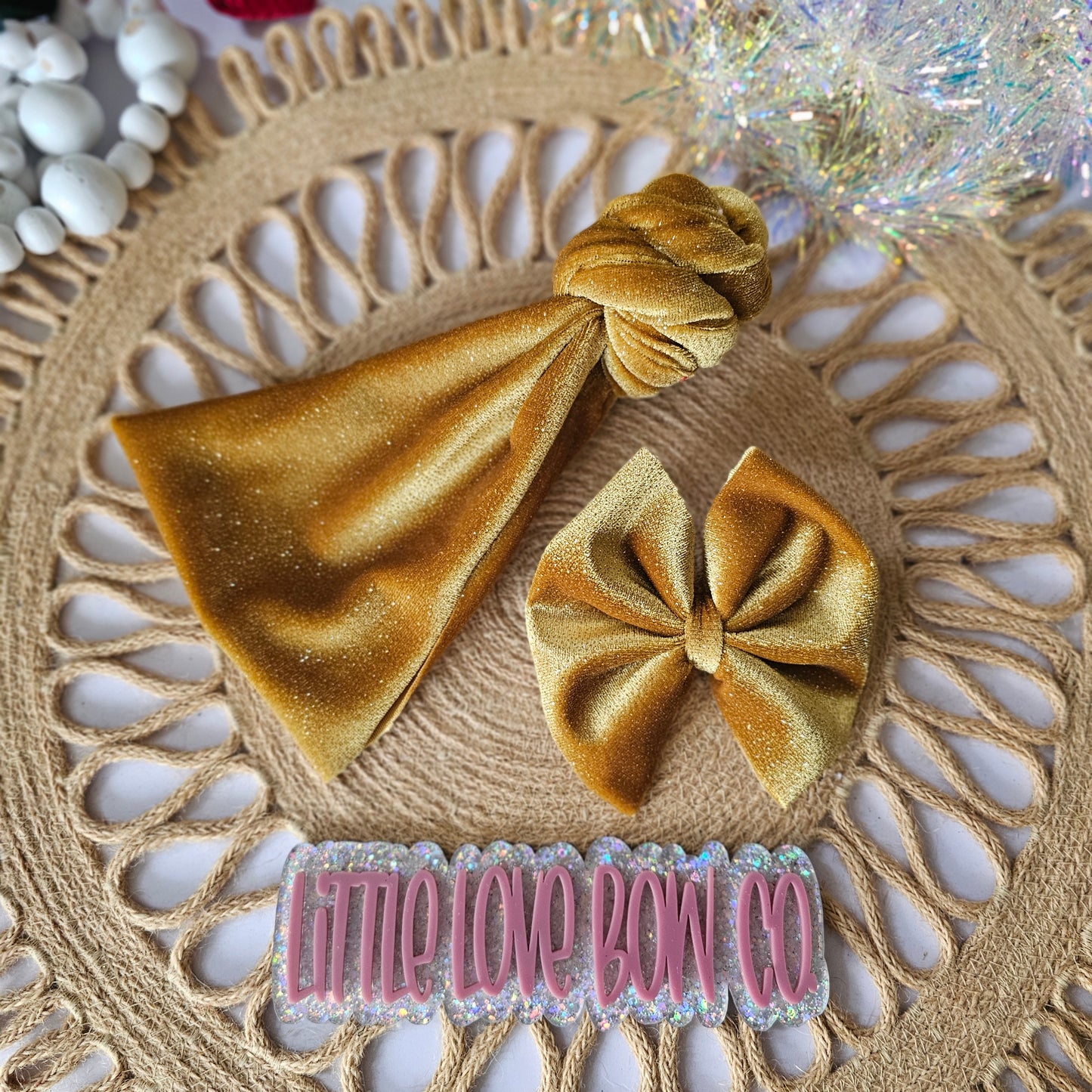 Gold Sparkle Velvet