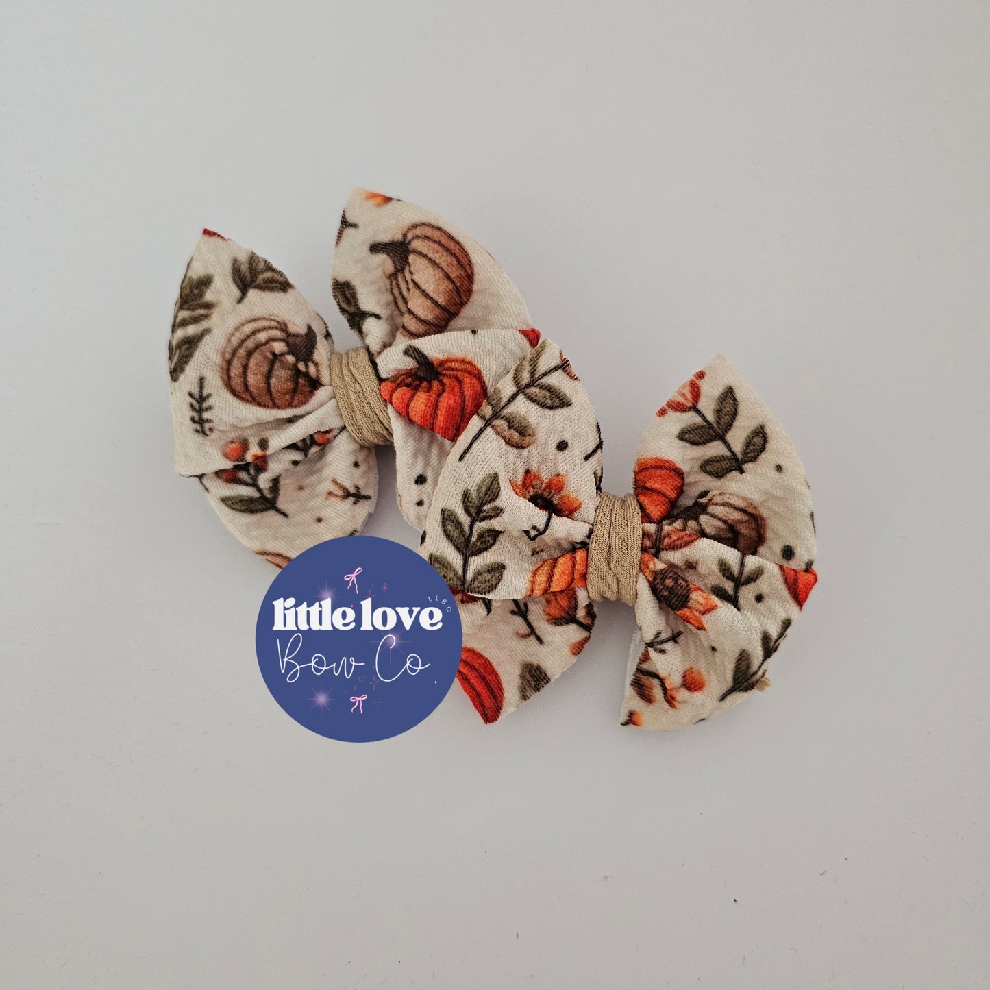 Fall Pumpkins Messy Piggies (clip or nylon specify in checkout notes)