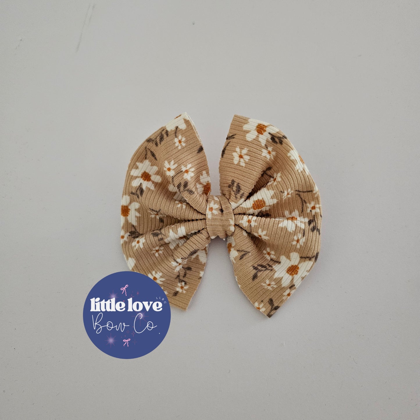 4" Brown Floral (clip or nylon specify in checkout notes)