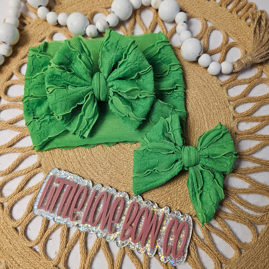 Pinch Proof Green Ruffles