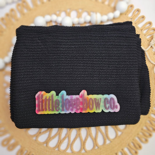 Black Wavy Rib