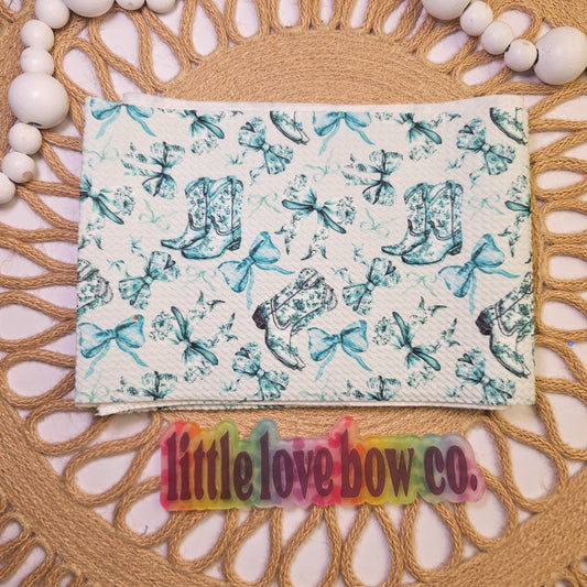 Turquoise Western Boots & Bows