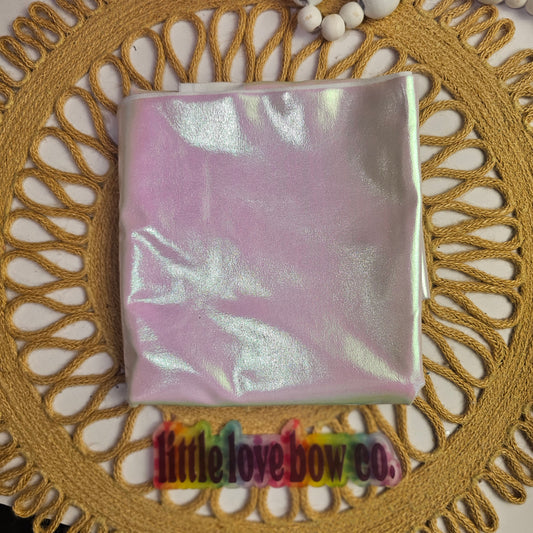 White Shimmer Pleather