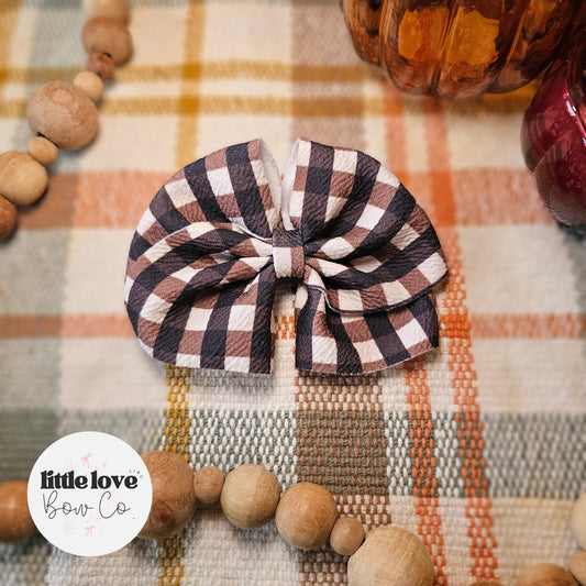 Dark Brown Gingham