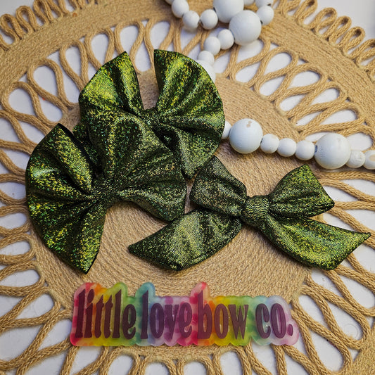 Holographic Olive Green