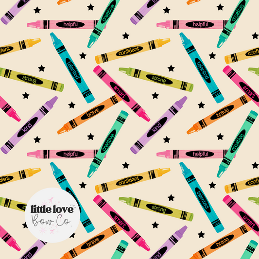 Back to School Affirmation Crayons