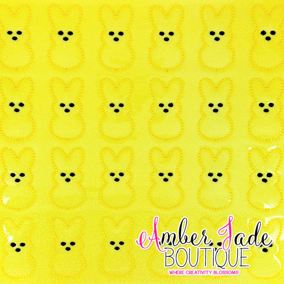 Yellow Bunny Peep Feltie