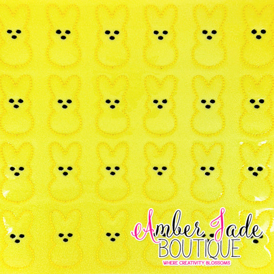 Yellow Bunny Peep Feltie
