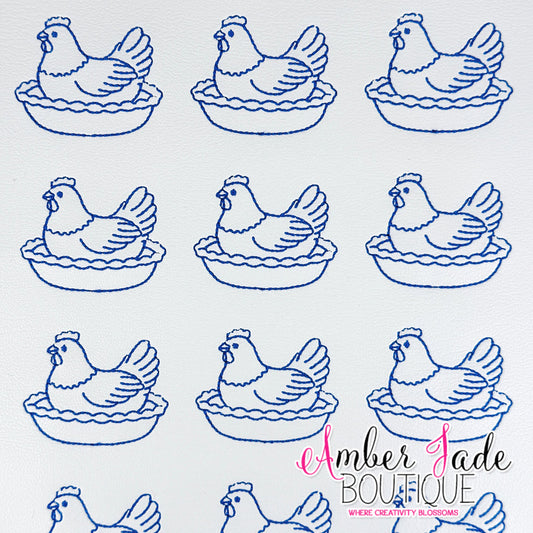 Blue Nest Hen
